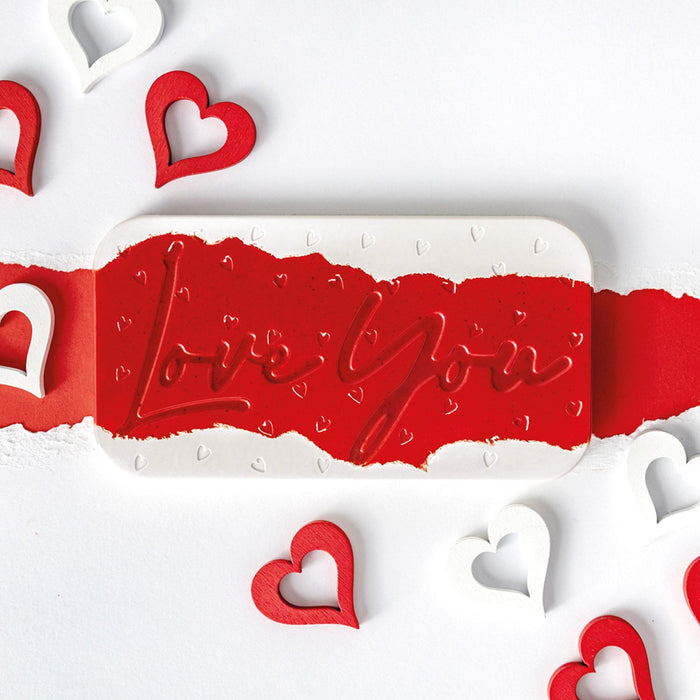 Martellato Love You Chocolate Bar Polycarbonate Mold, 3 Cavity