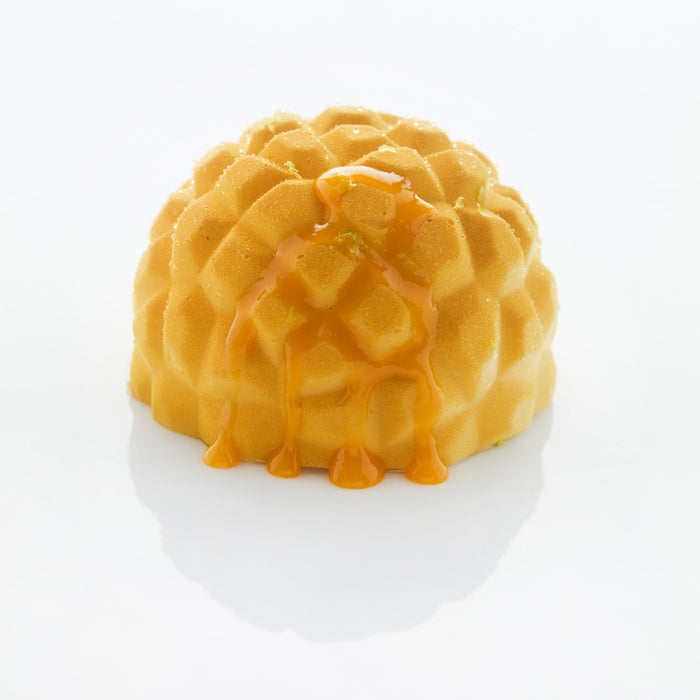 Martellato 30SIL524 black silicone Mimosa textured mold with 6 cavities