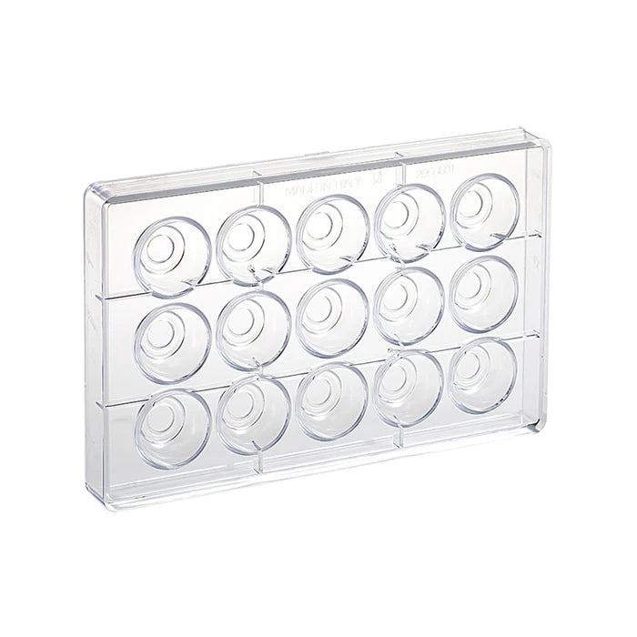 Martellato Mini Choco Fill Coupe Polycarbonate Chocolate Mould, 15 Cavities