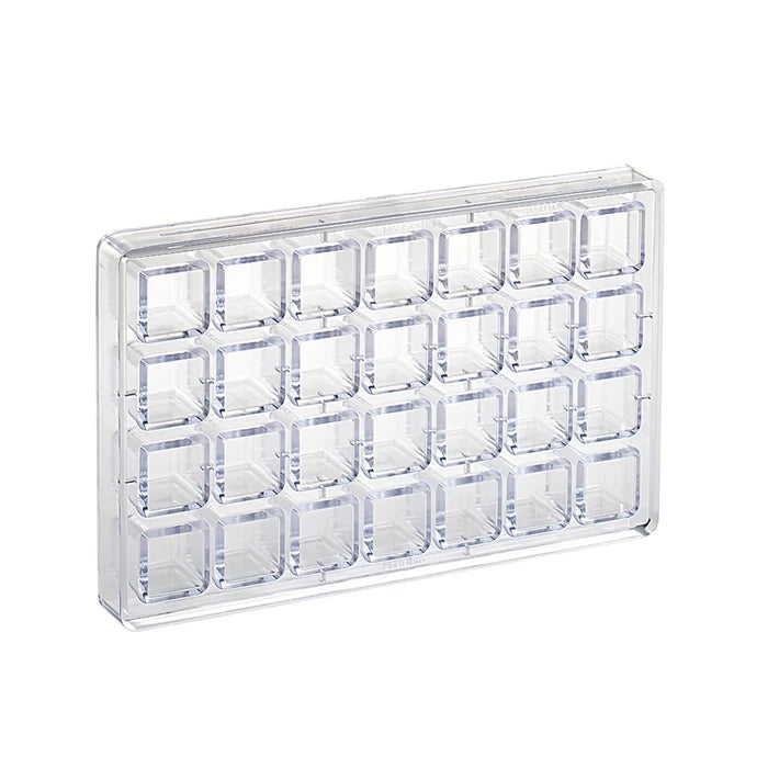 Martellato Mini Choco Fill Cube Polycarbonate Chocolate Mould, 28 Cavities