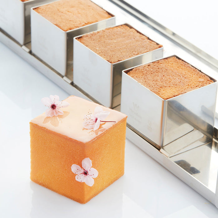 Martellato Mini Cubò 5 Stainless Steel Travel Cake Mold