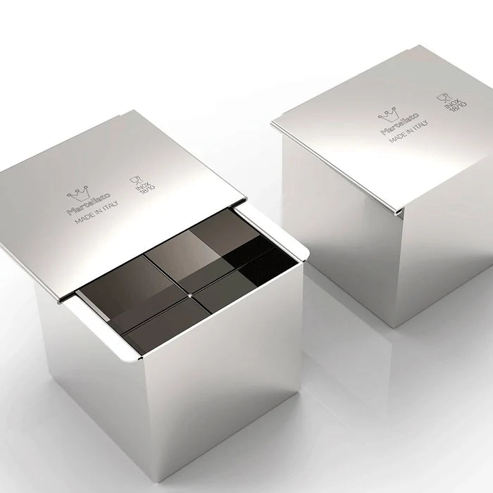 Martellato Mini Cubò Stainless Steel Travel Cake Mold 6 × 6 cm