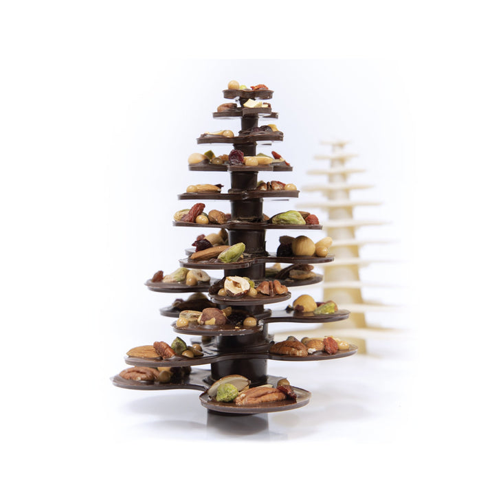 20CT01 Martellato modular Christmas tree chocolate mold transparent PET