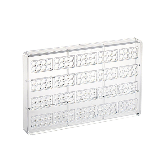 Martellato Napolitain Brick Chocolate Mold, 20 Cavity