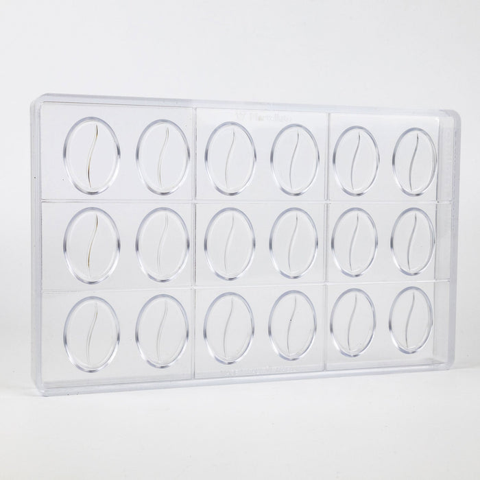 Martellato Napolitain Coffee Bean Polycarbonate Mold, 18 Cavities