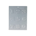 MARTELLATO Numbers 0-9 Thermoformed Choco Light Chocolate Mold