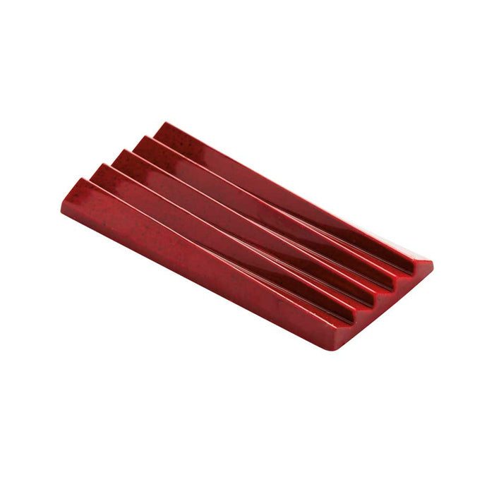 Martellato Peak polycarbonate chocolate bar mold with 3 ridge-textured tablet cavities for professional chocolate production