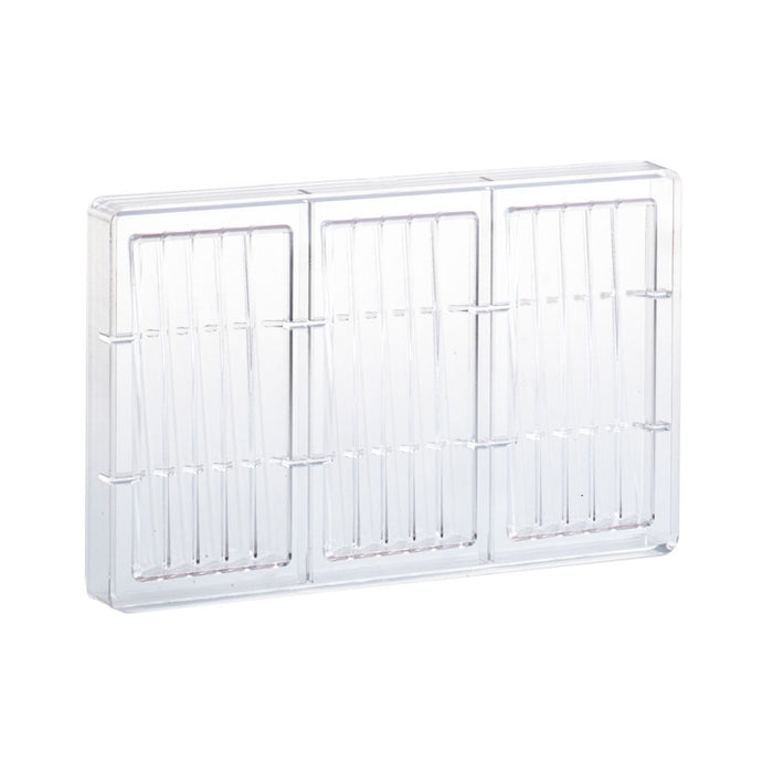 Martellato Peak Chocolate Bar Mold – 3 Cavity Polycarbonate Tablet