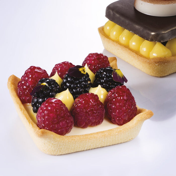 Martellato Perforated Square Silicone Mould, 3.35" Cavities, 2 Piece Set