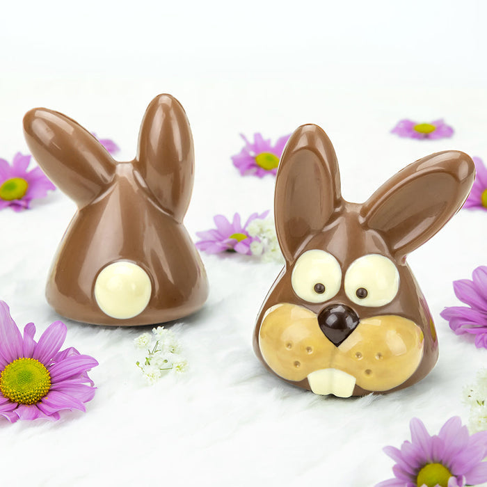 Martellato Peter Rabbit 3D Spinning BPA-Free Polycarbonate Chocolate Mold Set, 2 Pieces