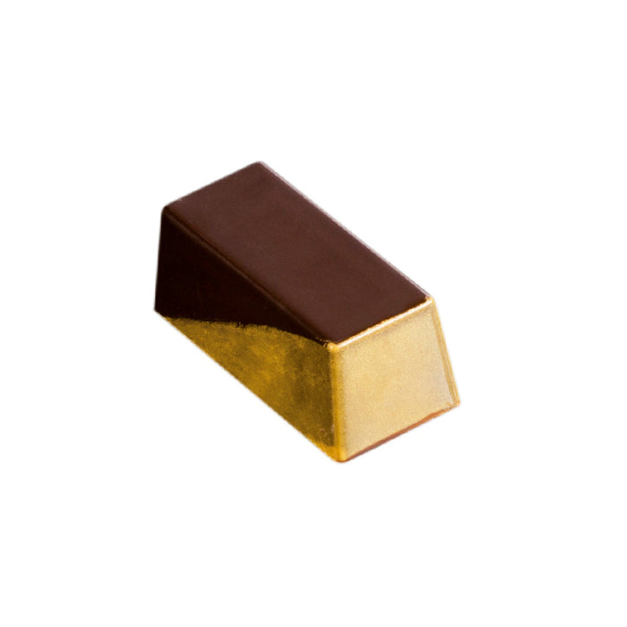 Martellato plain polycarbonate chocolate mold with 30 rectangular cavities for professional praline production