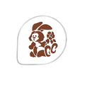 Martellato Plastic Stencil Bunny Rabbit product image,
 Reusable bunny rabbit stencil for decorating Easter cakes cookies pastries and desserts,
 Martellato Italian made Easter bunny decorating stencil for festive baking and cake decoration