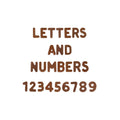 Martellato polycarbonate chocolate mold for 30 mm letters and numbers used for cake and dessert decoration