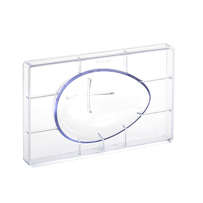 Martellato Polycarbonate Chocolate Hollow Easter Egg Mold, 4.76 × 6.89 in