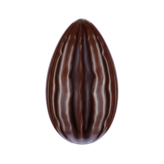Martellato cocoa texture polycarbonate chocolate egg mold for 165 mm hollow Easter egg production