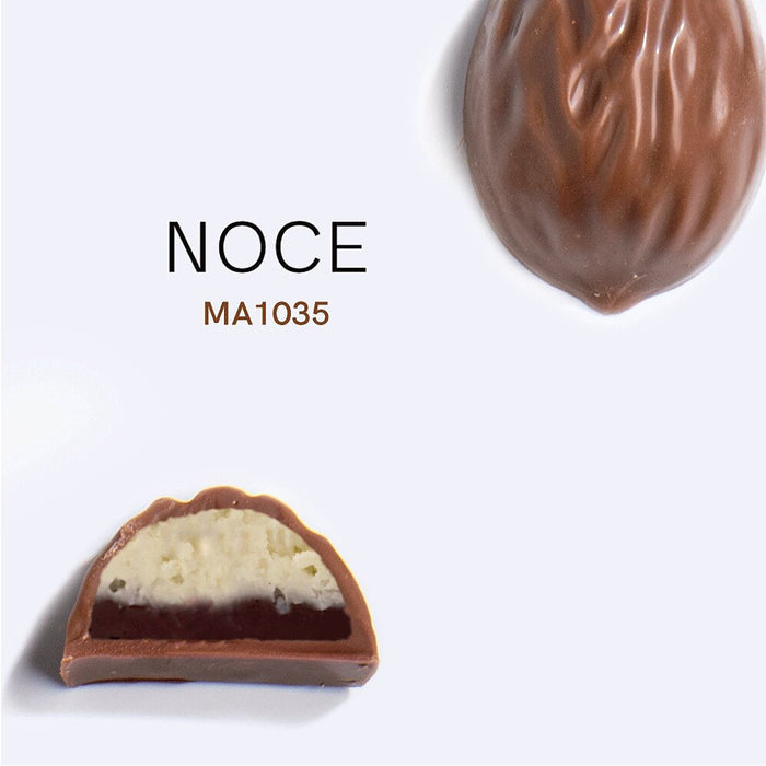 Martellato nut-shaped praline chocolate made using polycarbonate mold (View 3)