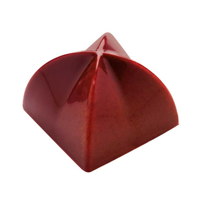 Martellato Pavilion polycarbonate praline chocolate mold with architectural vault design, 28 cavities