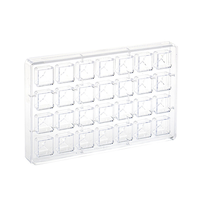 Martellato MA1008 square prism praline polycarbonate chocolate mold with 28 cavities (View 2)