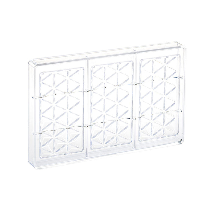 Martellato Pyramid Chocolate Bar Mold, 3 Cavity