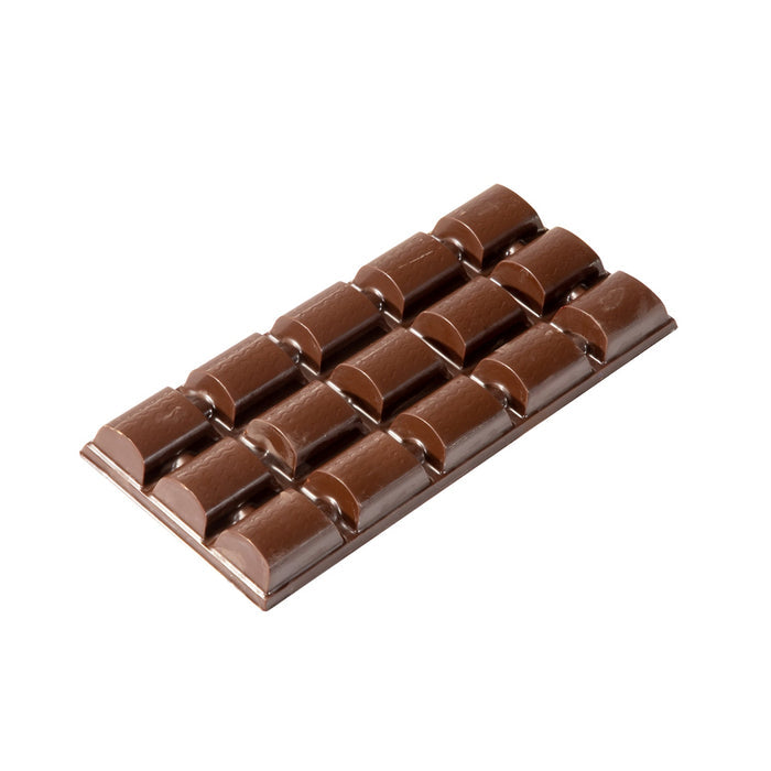 Martellato classic 100g chocolate bar mold made from transparent food-safe PET plastic