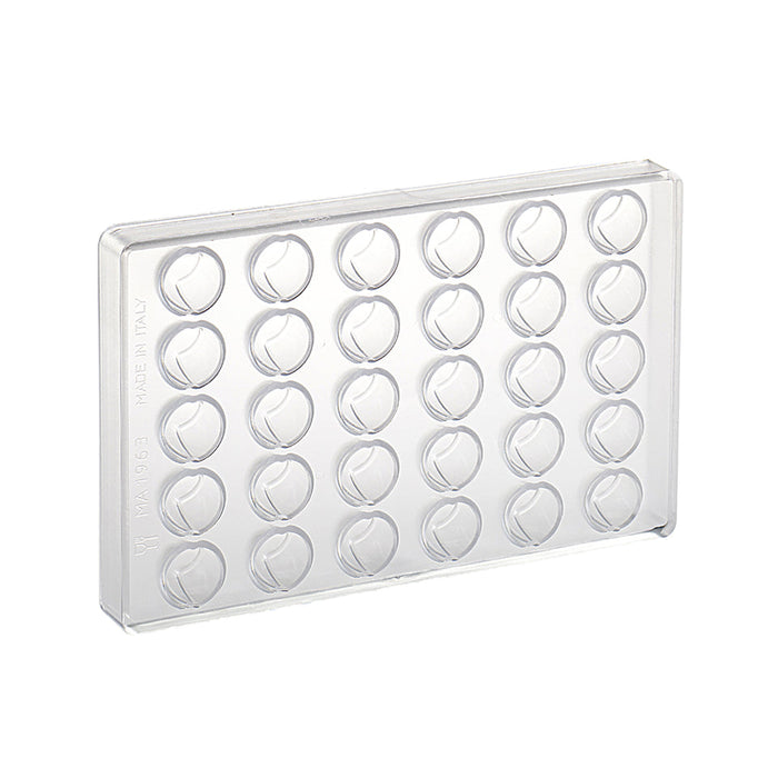 Martellato Round Praline Polycarbonate Chocolate Mold Ø27 × H20 mm