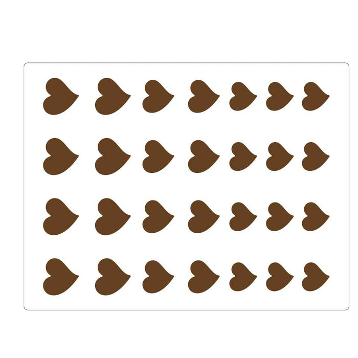 Martellato Silicone Chablon Decorative Hearts Mold, 3 Sizes, 28 Cavities