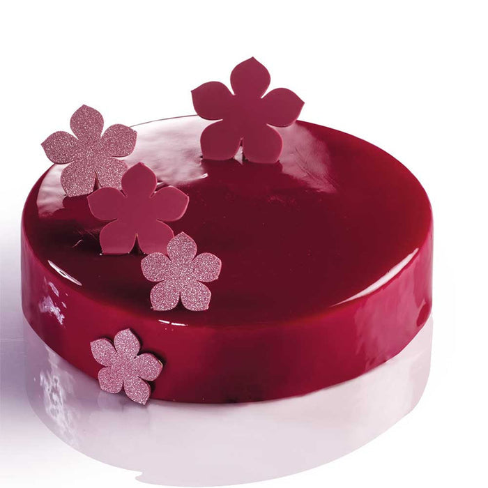 Martellato Silicone Flower Chablon Decorative Chocolate Stencil Sheet, 3 Sizes