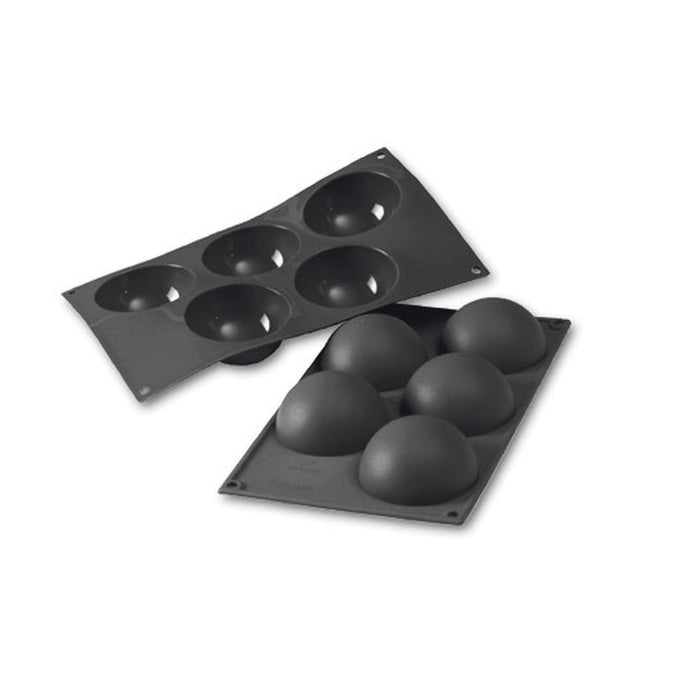 100223-martellato-half-sphere-silicone-mold-80mm.jpg, 100223-black-silicone-pastry-mold-5cav.jpg