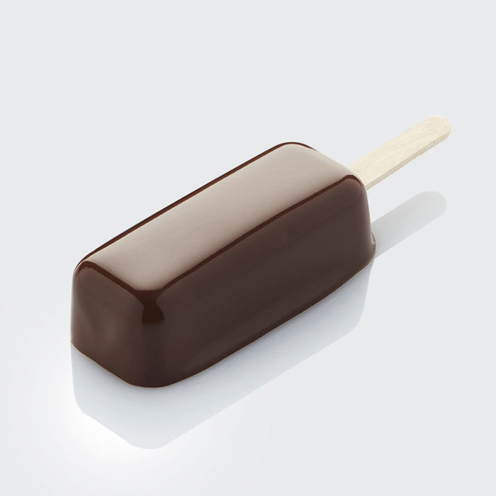 Martellato silicone brick-shaped ice cream stick mold with 12 cavities for frozen desserts