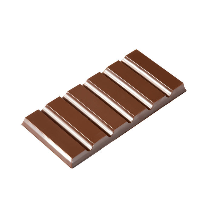 Martellato Chocobar 03 classic 100g chocolate bar tablet mold made from transparent food-safe PET plastic