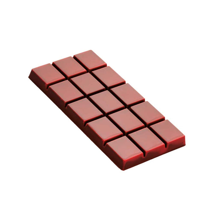 Martellato Slot polycarbonate chocolate bar mold with 3 segmented grid tablet cavities for professional chocolate production