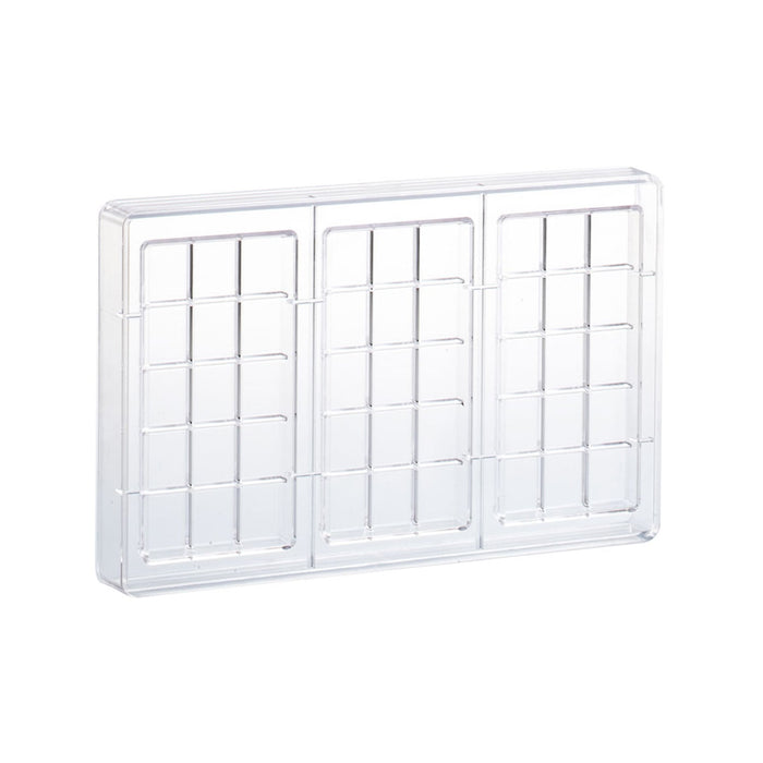 Martellato Slot Chocolate Bar Mold, 3 Cavity Polycarbonate Tablet