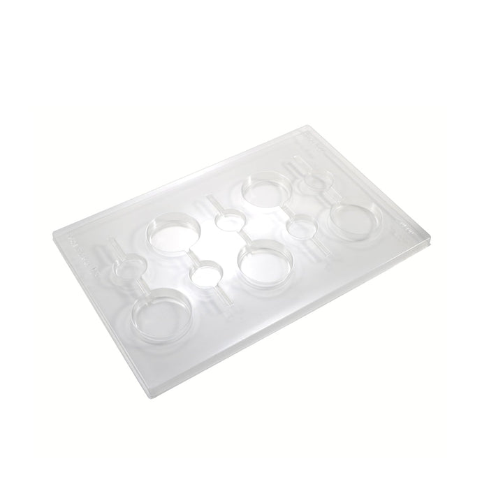 Martellato Smooth Rounded Lollipop Mold - Pack of 2