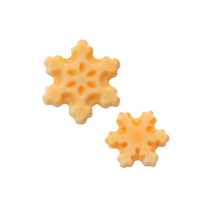 Martellato Snowflake Chocolate Mold, 1.2 in & 1.6 in (30 & 40 mm) Decorations