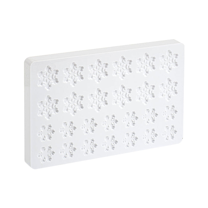 Martellato Snowflake Chocolate Mold, 1.2 in & 1.6 in (30 & 40 mm) Decorations