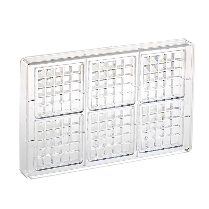 Martellato Square Geometric Chocolate Bar BPA-Free Polycarbonate Mold