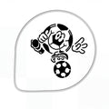 Martellato Stencil Football D260 mm product image,
 Reusable football stencil for decorating cakes cookies pastries and desserts,
 Martellato Italian made football decorating stencil for sports themed cake decorating and baking