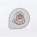 Martellato Stencil Santa D260 mm product image,
 Reusable Santa cake stencil for decorating Christmas cakes cookies and festive desserts,
 Martellato Italian made Santa decorating stencil for holiday baking and pastry creations
