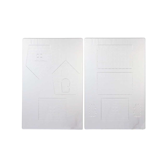 Martellato Sweet Home Chocolate Mold Set – 3D House, Pack of 4 Molds