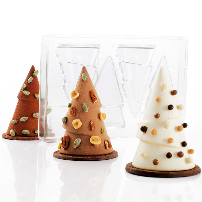 Martellato Treesmas Polycarbonate Chocolate Mold, 3D Christmas Tree