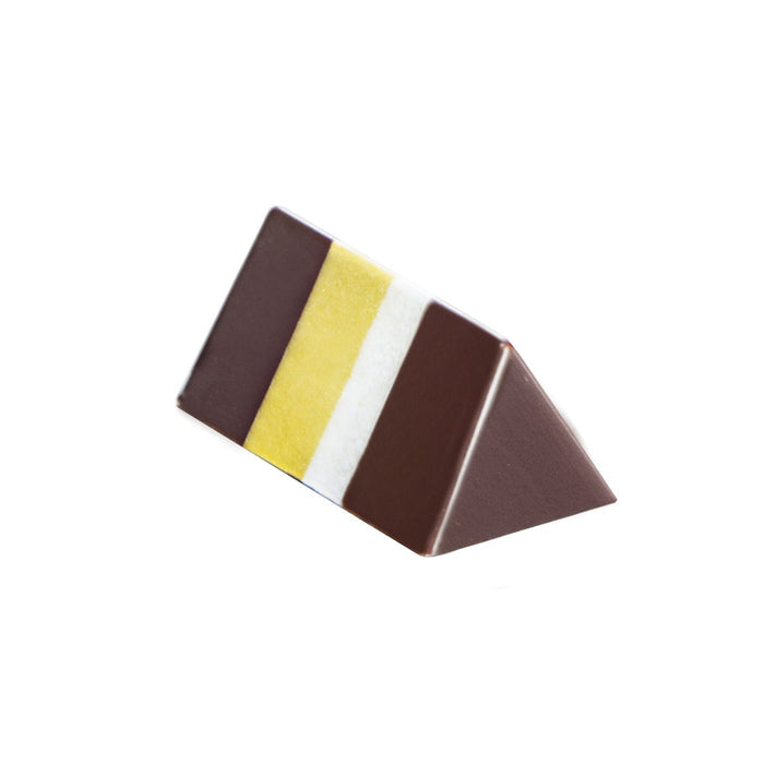 Martellato triangle polycarbonate chocolate mold with 27 cavities for professional praline production