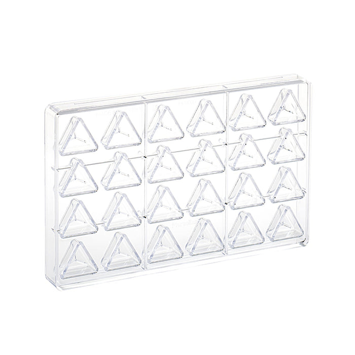 MA1009 Martellato triangular praline polycarbonate chocolate mold with 24 cavities (View 2)