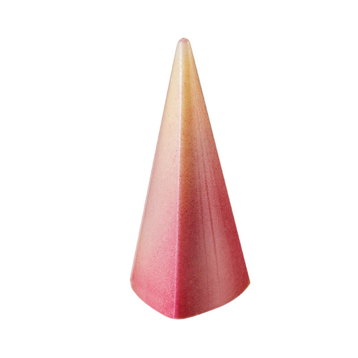 Martellato polycarbonate triangular pyramid chocolate mold with 28 cavities for geometric pralines