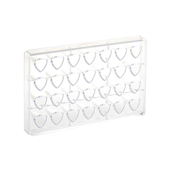 Martellato Triangular Pyramid Polycarbonate Chocolate Mold, 28 Cavity