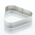 Martellato Tris Stainless Steel Triangle Cake Ring 197 × 184 × H40 mm product image,
Martellato Tris triangle cake ring for modern pastry creations,
Martellato stainless steel triangle cake ring designed by Frank Haasnoot for cakes and desserts