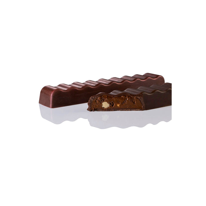 Martellato MA6103 Wavy Chocolog polycarbonate mold with 4 cavities, Transparent wave-pattern chocolate log mold