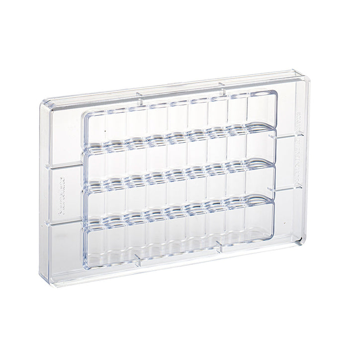 Martellato Wavy Chocolog Polycarbonate Mold, 4 Cavities