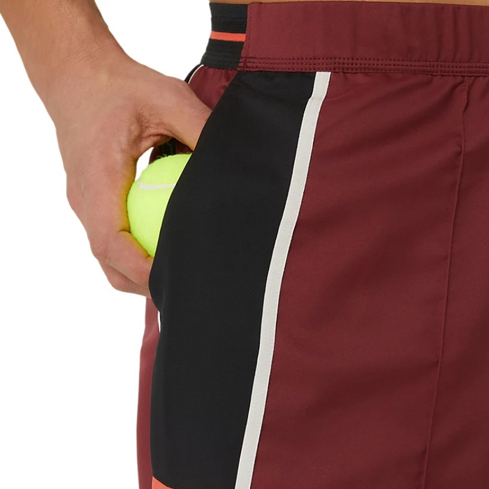 Asics Match 7 Inch Men Tennis Short - Antique Red