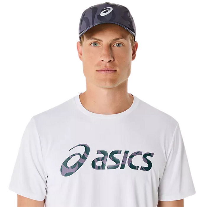 Asics Match Graphic Seasonal Mens Tennis Tee - Brilliant White