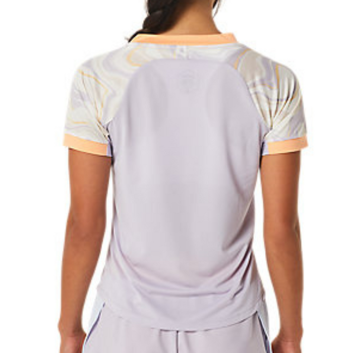Asics Match Graphic Short Sleeved Women Tennis Top - Dusk Violet
